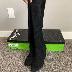 Sam Edelman Suede NIB Knee High Heeled Boots